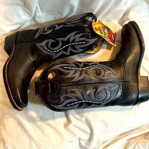 Durango mens leather boots bullnose (new) dark blue nice quality all occasion? Durango | Shoes | Durango Mens Leather Boots Bullnose New  main image 2